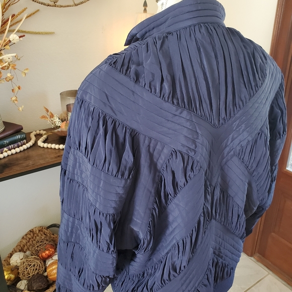 SOLD Vintage Perlita Silk Bomber Jaket - Picture 2 of 5